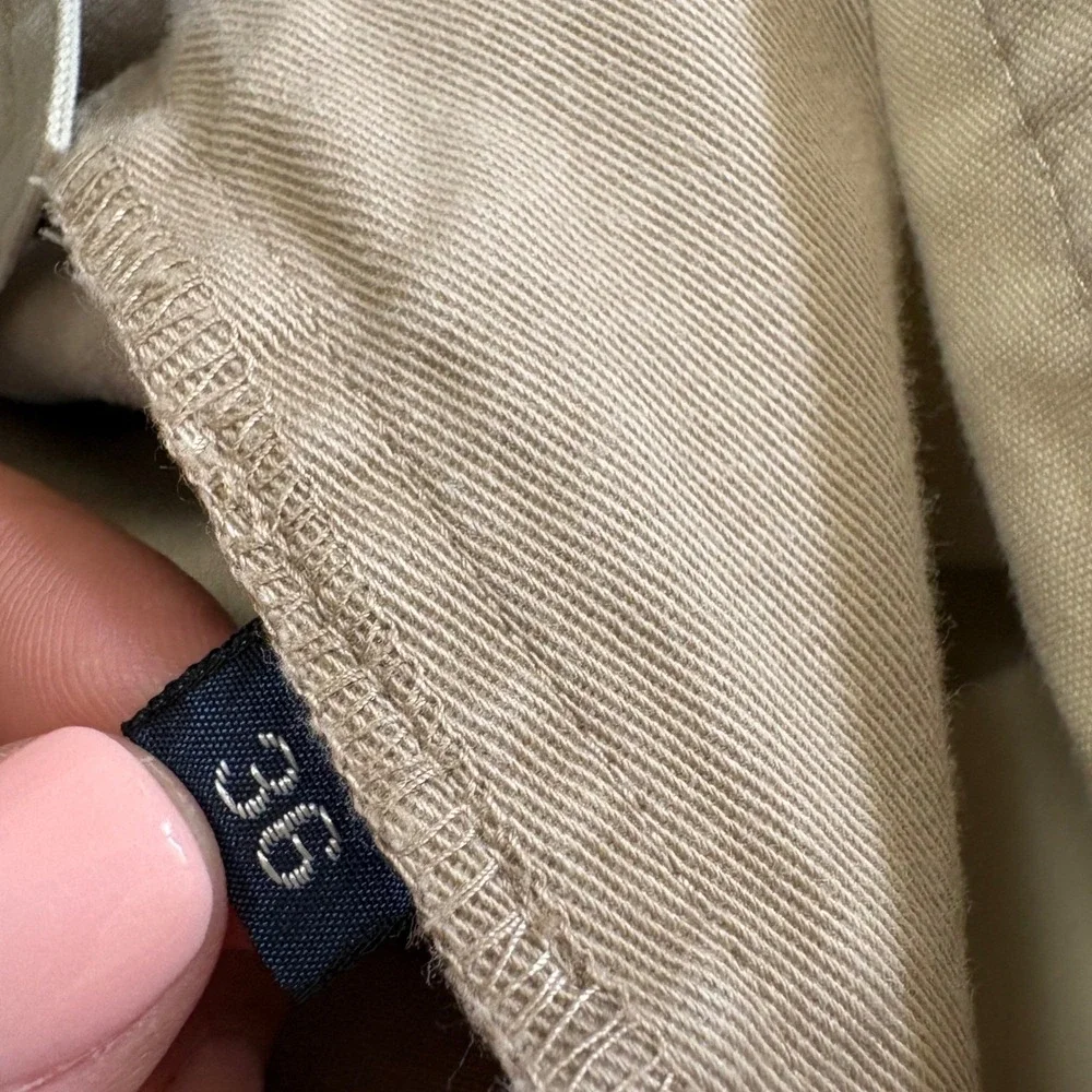 Polo Ralph Lauren Mens 36 Chino Shorts Tan Pleated Cotton Twill Khaki Classic